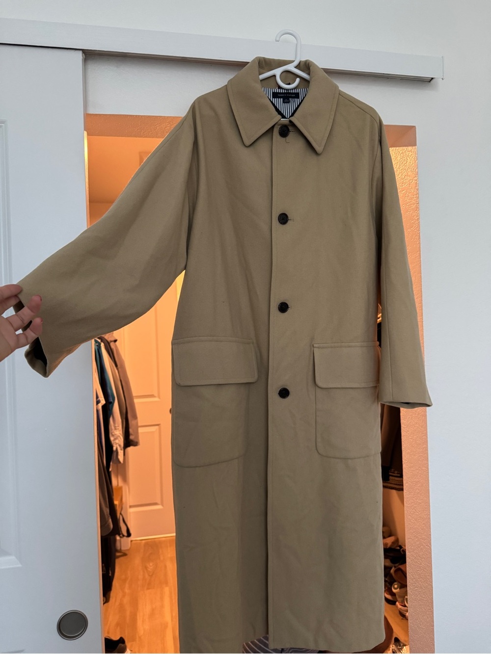 Women’s Classic Beige Long Trench Coat